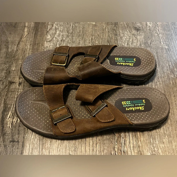 FINAL PRICE Skechers Leather Outdoor Lifestyle Sandals - Picture 3 of 4